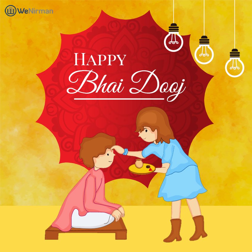 WeNirman's tweet photo. Treasure the #Bond you share with your Siblings this Bhai Dooj.

#Wenirman #BhaiDooj #IndianFestival #Brotherandsister https://t.co/9diJiy1ysd