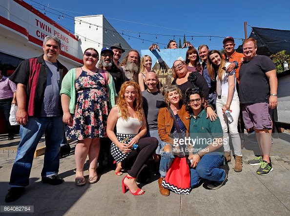 Atzoey's tweet photo. Getty LA's @GettyGeek back for more pie &amp; #TwinPeaks fun as more cast showed up at RR pop up
📷 by @exiledreplican ➡️ https://t.co/1MuegEqLGF https://t.co/Hcwq6swh5a
