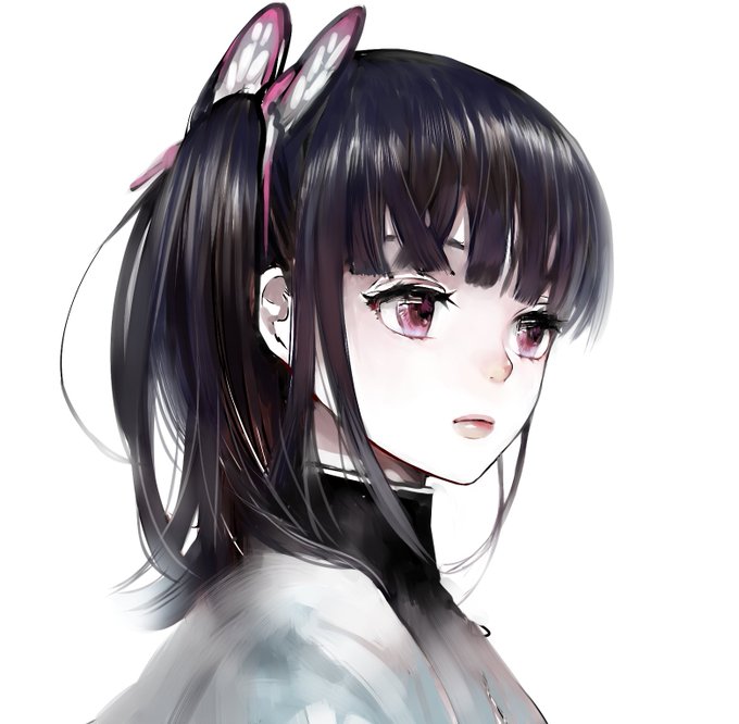 angoraさんがTwitterに投稿した栗花落カナヲ(鬼滅の刃)のイラスト。