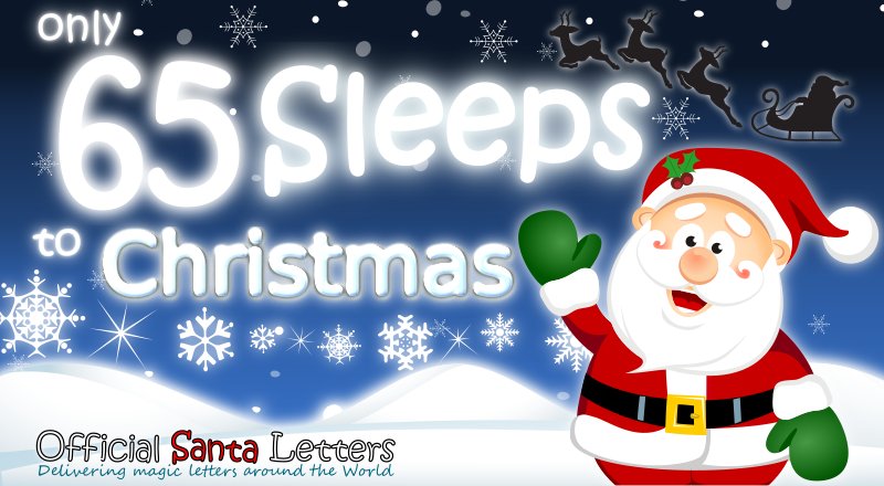 OfficialSanta's tweet photo. 🎅🏻🎄☃️🦌🎁🎅🏻🎄☃️🦌🎁🎅🏻🎄
 ONLY 65 SLEEPS  TO CHRISTMAS
🎅🏻🎄☃️🦌🎁🎅🏻🎄☃️🦌🎁🎅🏻🎄
#CountdownToChristmas https://t.co/P5AVMR4Rum