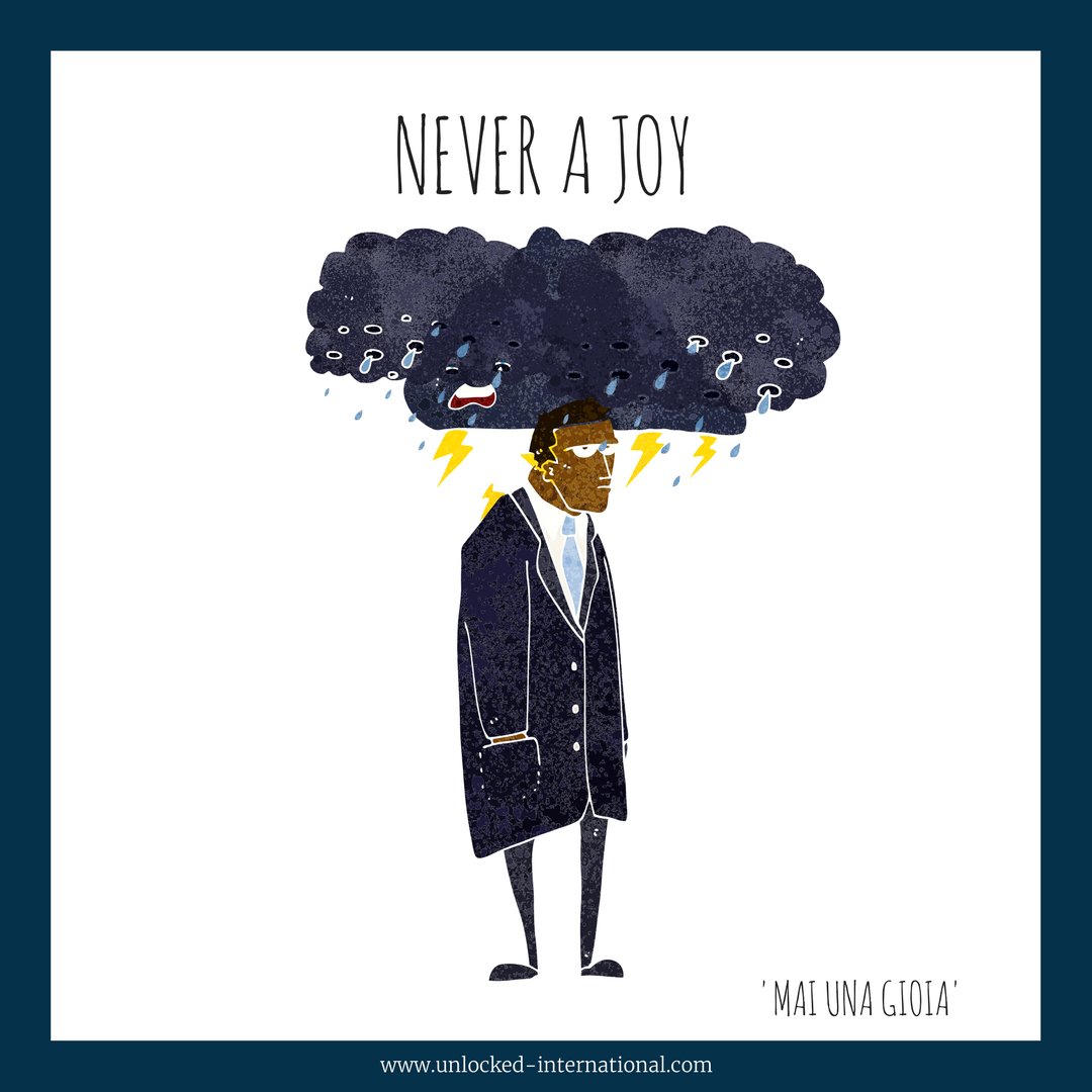 unlockedIntl's tweet photo. Don't get lost in #translation 😭🇮🇹☔️
Can you guess this #Italian #idiom? https://t.co/qrnRtWJxUT  #languages #l10n https://t.co/06A5lvungL