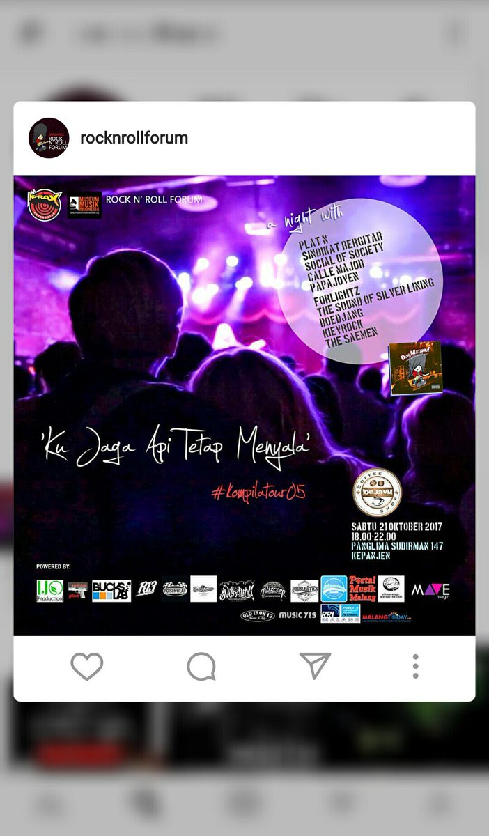 SBgaragerock's tweet photo. Malam ini https://t.co/Lko5YLxeUz
