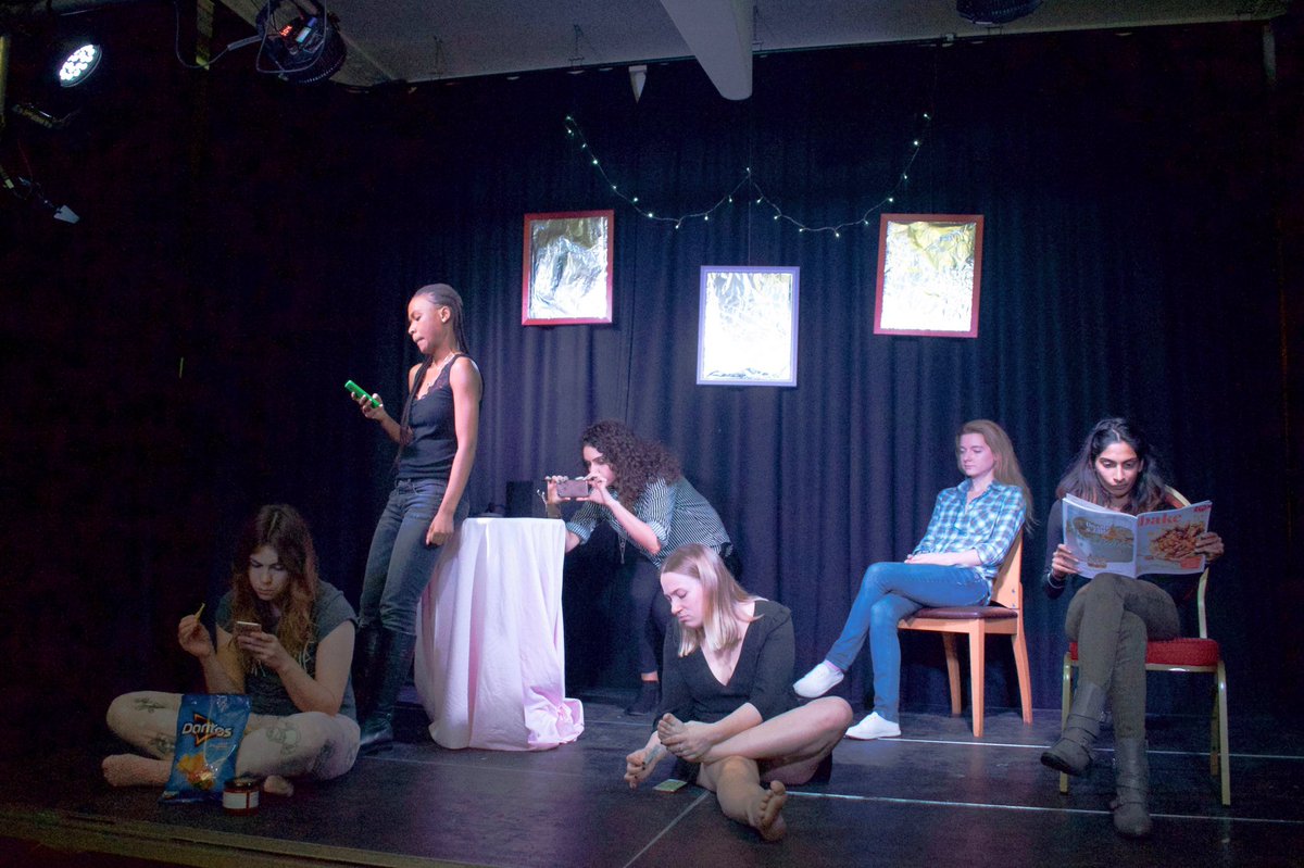 FemmTheatre's tweet photo. More fantastic production shots from Monday's No One Wants A Pretty Girl @BreadandRosesTC by @kathytre #NOWAPG https://t.co/lcmRAggEso