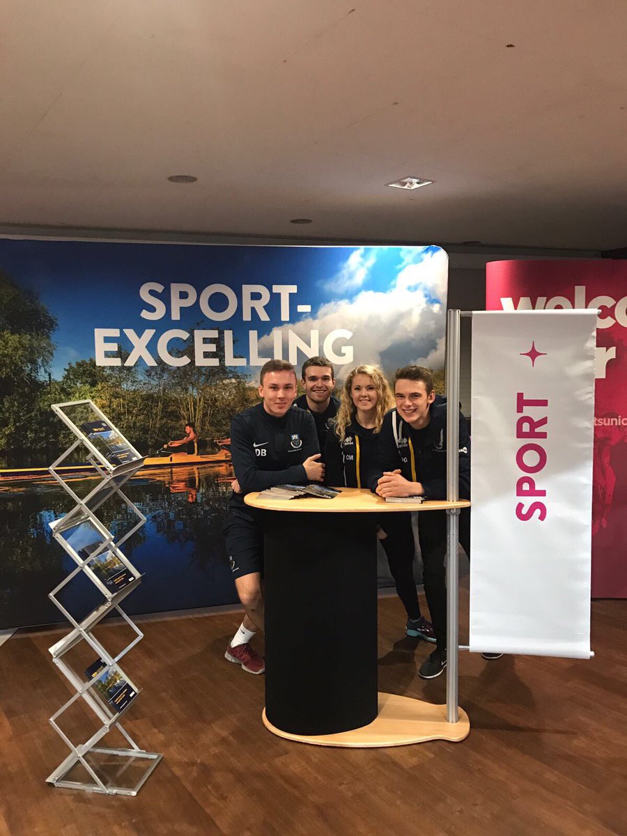 Ready for another #UEAOpenDay ! Come see us at the Info Zone in the LCR or at @SportsparkUEA 🎾🏓⚽️🏸