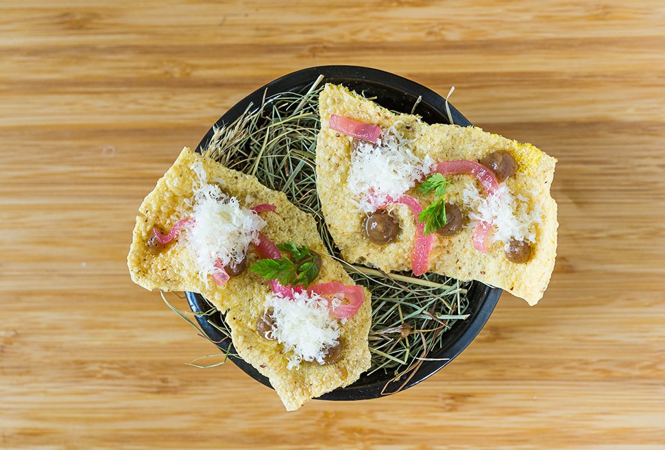 #pic of the day,  #ClaudioMelis, #Polenta Soffiata, Cipolla, Formaggio di Capra, foto #StefanoBorghesi  <a href="/_Borghe_/">Stefano Borghesi - Foto & Video</a> 
 reportergourmet.com
