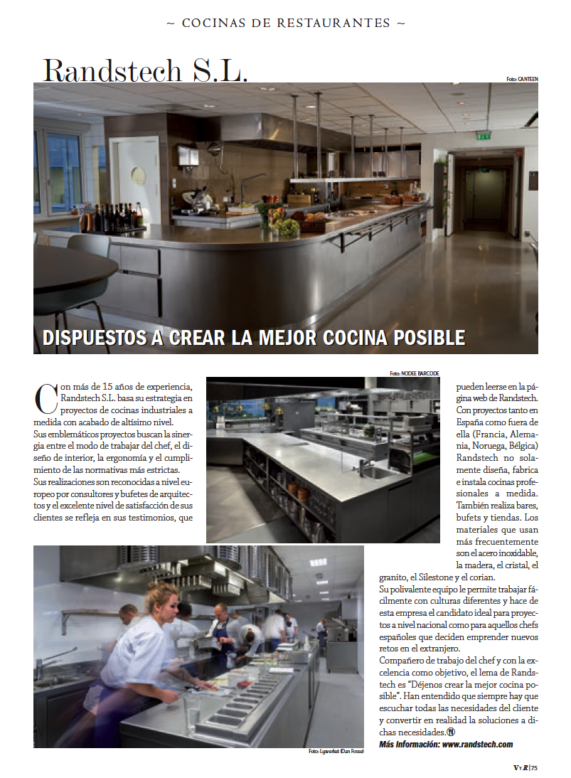 randstech's tweet photo. Artículo de #Randstech en el número de septiembre de la Revista Vinos Y Restaurantes sobre #COCINAS de #Restaurantes. https://t.co/lU1aywwNbT
