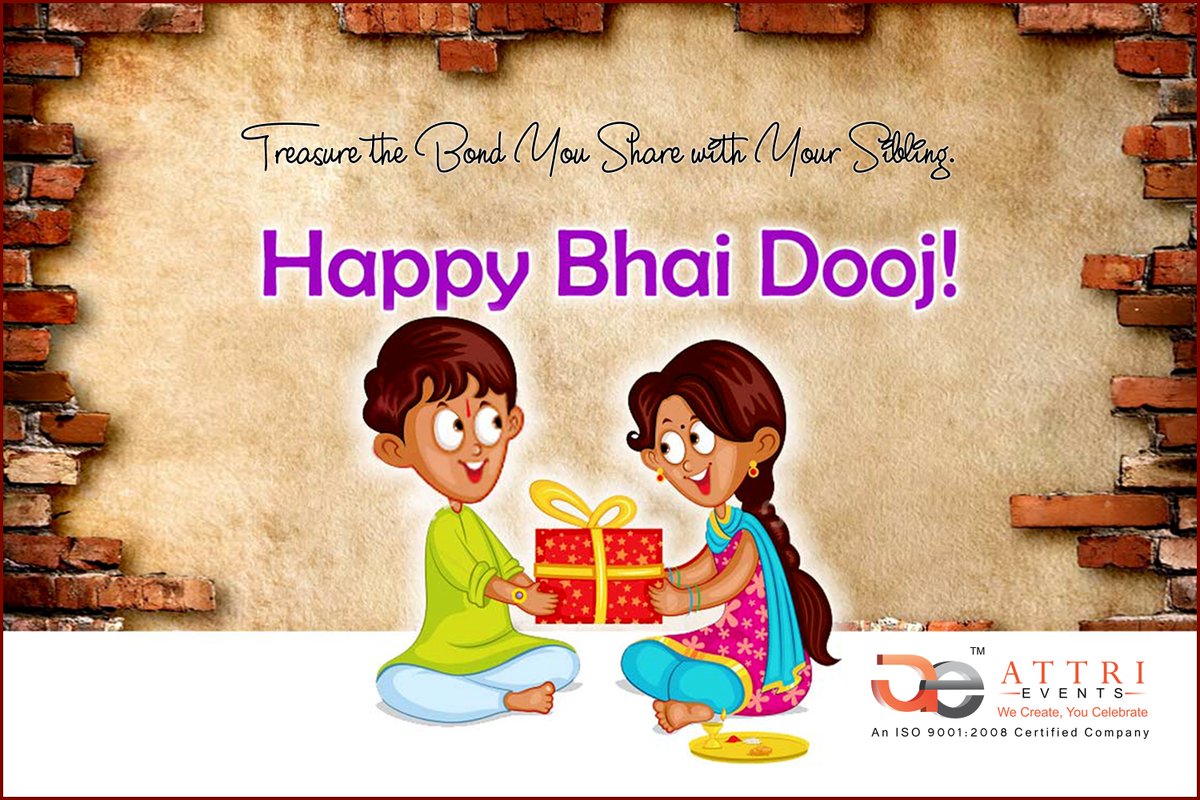 attri_events's tweet photo. Attri Events Delhi wishes you on this festival of powerful relations that a brother and sister shares. #Happy #Bhai_Dooj #attrigroup https://t.co/QsnGN1SkbA