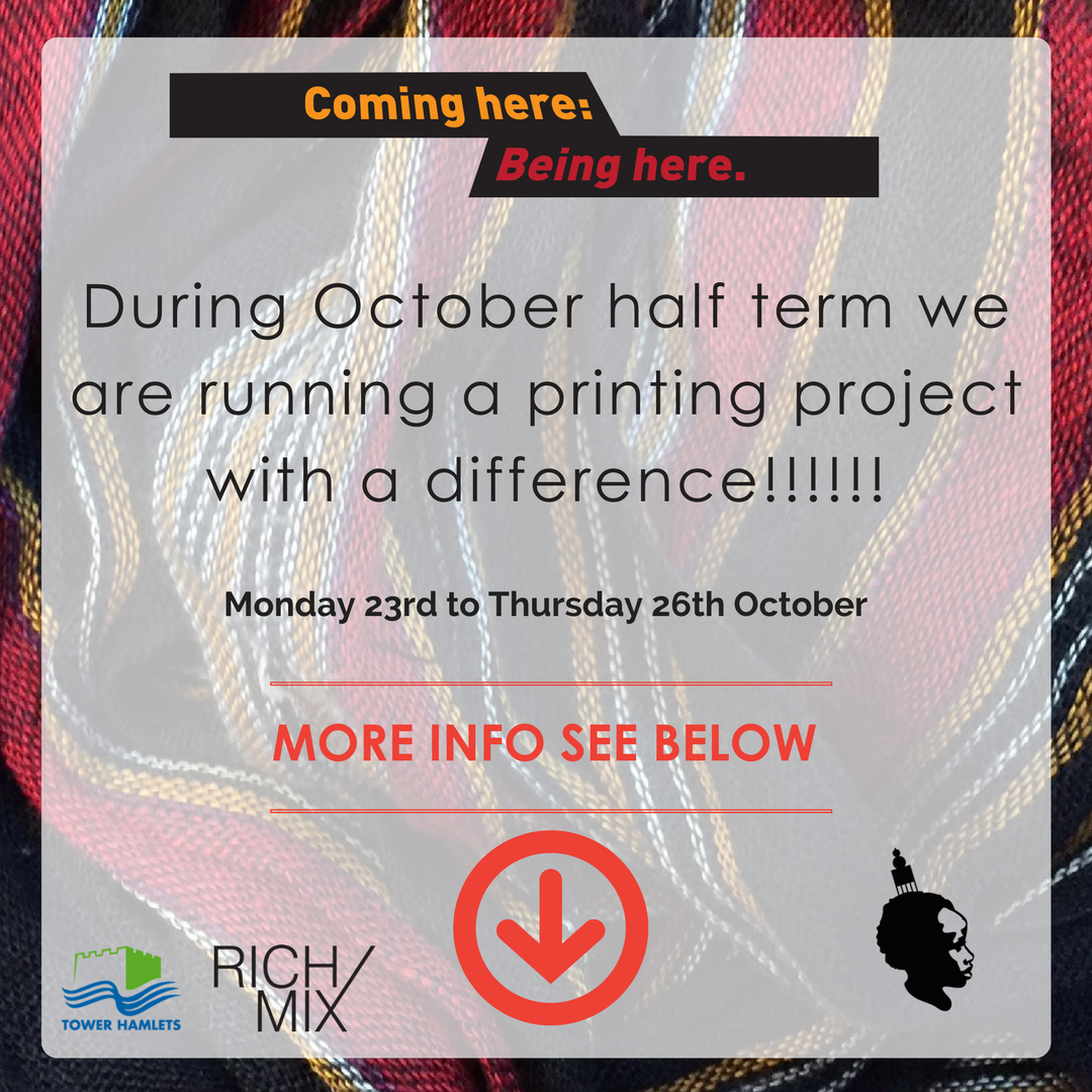 numbiarts's tweet photo. Live in Tower Hamlets? Join us for our Printing Project. #halfterm https://t.co/fBUM17N9KP #E1 #E2 #comingherebeinghere #TowerHamlets https://t.co/GxzSwbW5xe