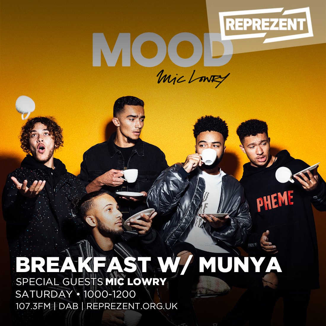 ReprezentRadio's tweet photo. 1000-1200

@munyachawawa with another Saturday full of the usual banter + @WeAreMicLowry coming in!

107.3FM
https://t.co/FganyMhOqb https://t.co/rcMTW98XDo