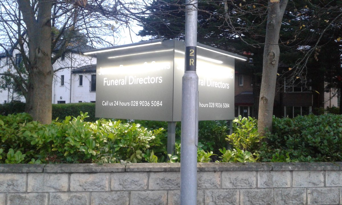 Co op funeral Services whiteabbey  new Signage