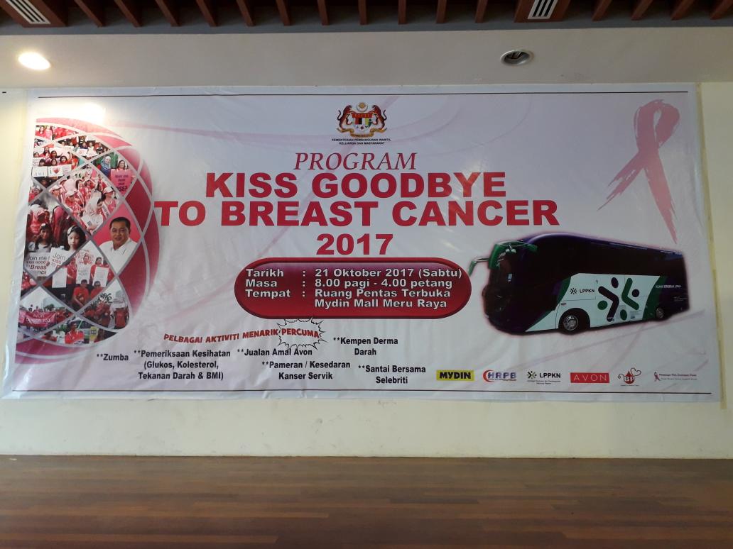 LPPKN_Perak's tweet photo. 21.10.17-PROGRAM KISS GOODBYE BREAST CANCER 2017 DI MYDIN MERU IPOH https://t.co/BQvVoXtYZS