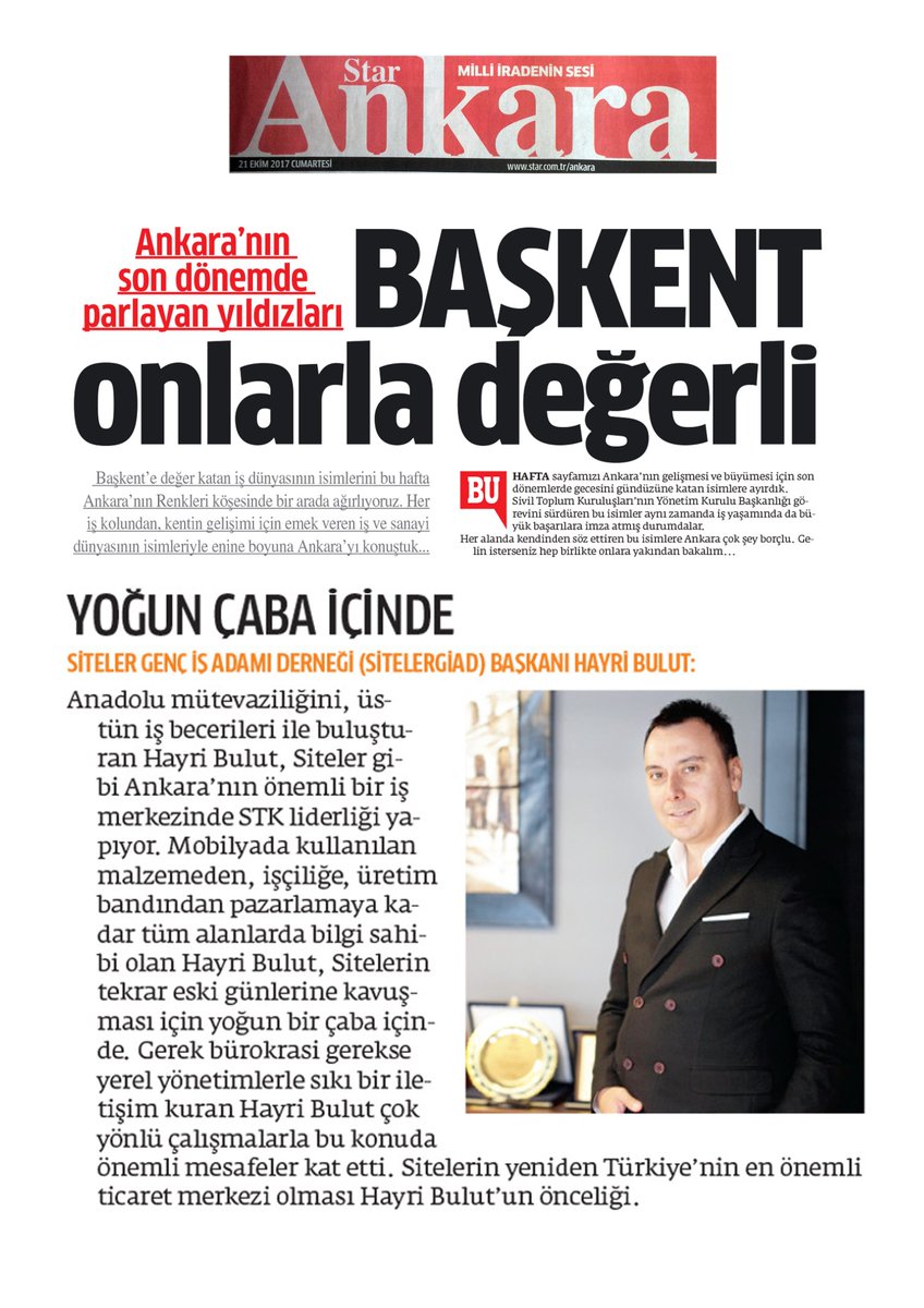 sitelergiad's tweet photo. Siteler GİAD Başkanı Hayri Bulut: "Önceliğimiz Sitelerin yeniden Türkiye'nin en önemli ticaret merkezi olması." https://t.co/Ul42dAp8Ky