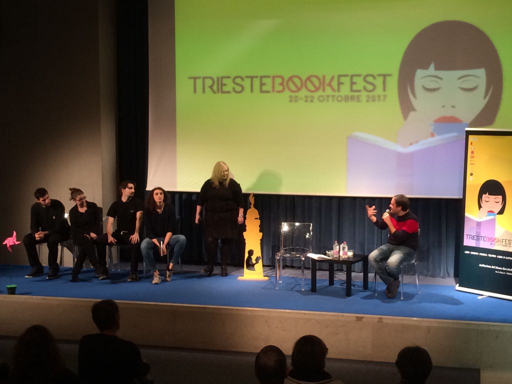Gli attori del CUT sul palco del Triestebookfest. Segui la diretta sulla nostra pagina Facebook. #tbf17 #libri #Trieste #books #letteratura