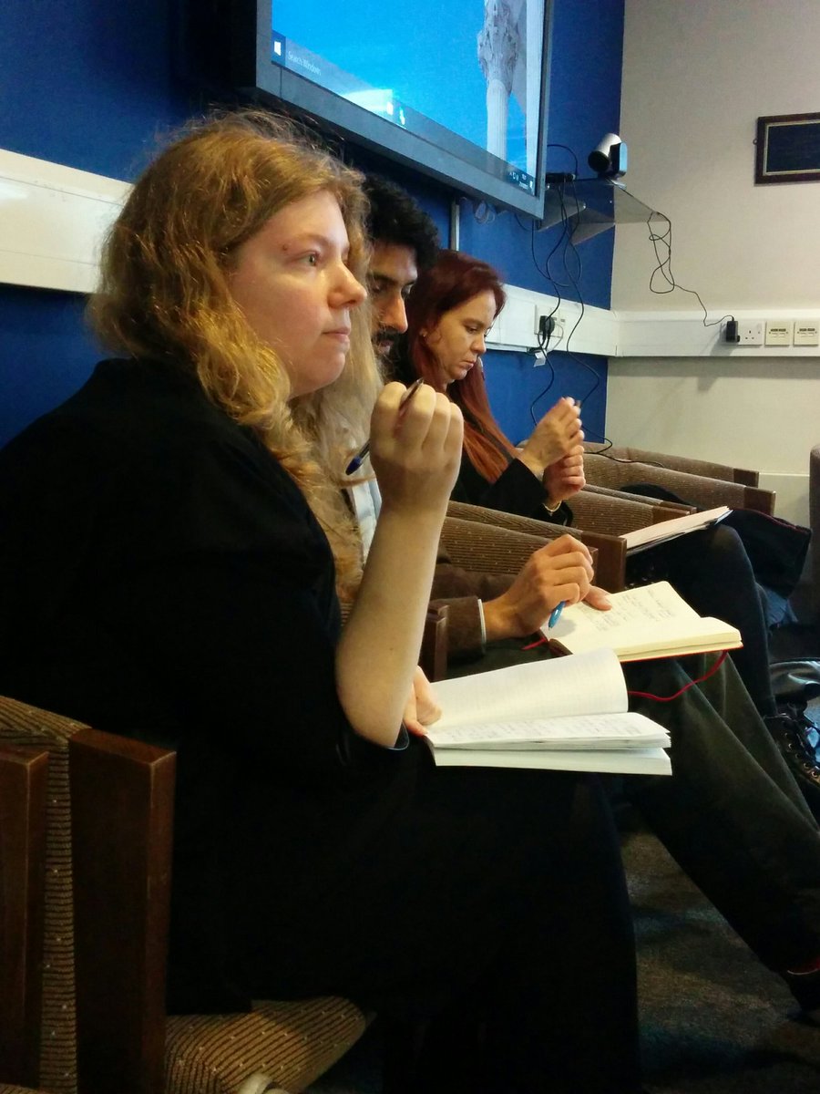 Muireann's tweet photo. #Dostoevsky2017: Yulia Shcherbina (HSE Moscow) discussing how Czech thinker Jan Patoczka can help us read Dostoevsky's #UndergroundMan https://t.co/mtdrXvCQ6S