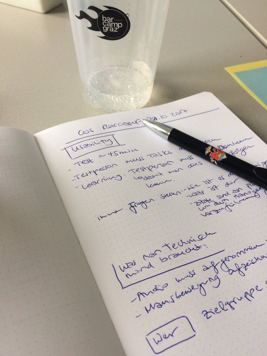Bei einem #usabilitytest ist "thinking out loud" wichtiger als die Anz. der Probanden ☕️ #coscamp17 #cos17 #activepresenter #barcamp