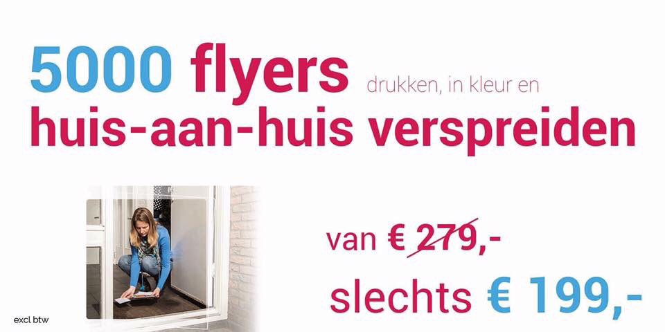 Nu 80 euro #korting op verspreiding van u #reclame #folders in de maand november. @StZZPNederland @AlleenMKB
