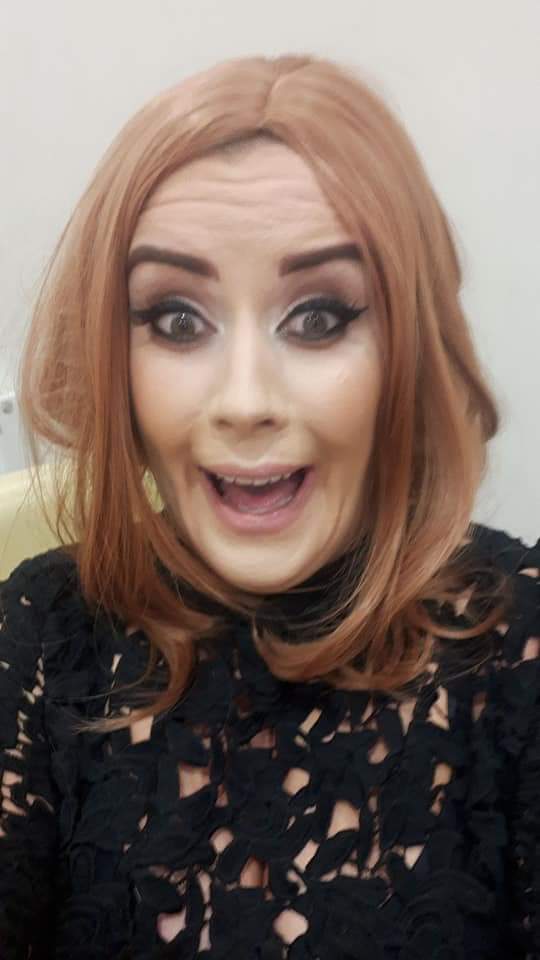 cleffies's tweet photo. Lol😁love this pic of my sister Sylvia. .she won Stars in your Eyes in @ClonmelPark last night as Adele. #CuanSaor https://t.co/5hH0dhx59T