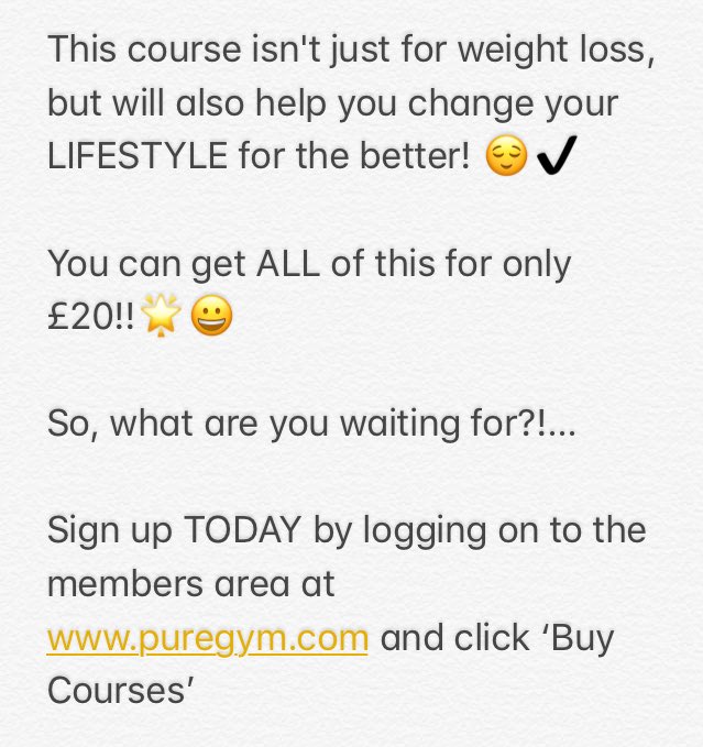 nicolaneed's tweet photo. PURE LOSER IS BACK for the last time before Xmas! 🌟

Have a read about the course below 😀 #pureloser #weightloss @PureGym_WIDNES @PureGym https://t.co/CeLxmdKZHi