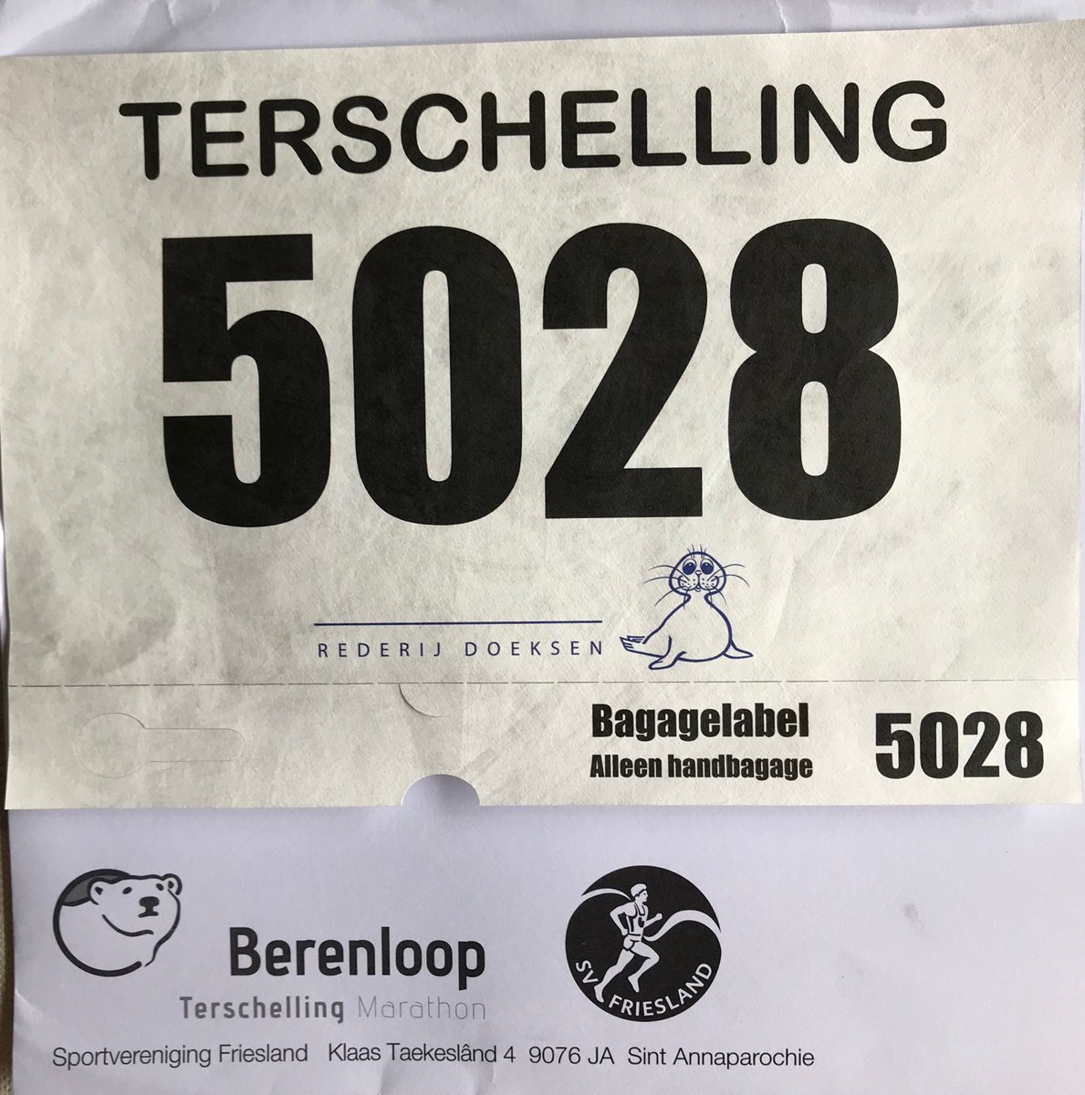 Marykeigh's tweet photo. Startnummer is binnen! Voel de spanning nu al! #running4life #kwfactie #halvemarathon #Berenloop2017 https://t.co/nFTSQSEK8f