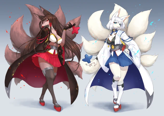 赤城さんと加賀さん #アズールレーン 