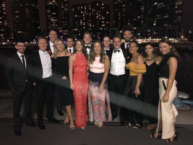 The <a href="/EssendonFC/">Essendon FC</a> family supporting @BullyZeroOz at the Bully Zero Charity Ball. #ATouchOfOrange.