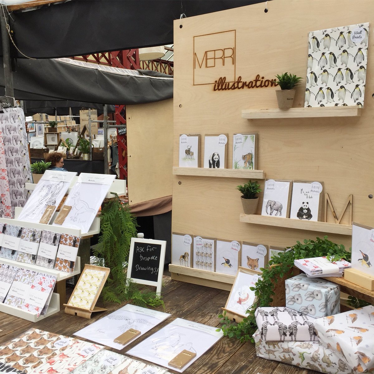 Good to go <a href="/altrinchammkt/">Altrincham Market</a> ✨🌿 here with new additions including our ‘Colour me in’ packs! 🎨+reunited with the talented little  <a href="/CIARAXCLARK/">CIARACLARK</a>