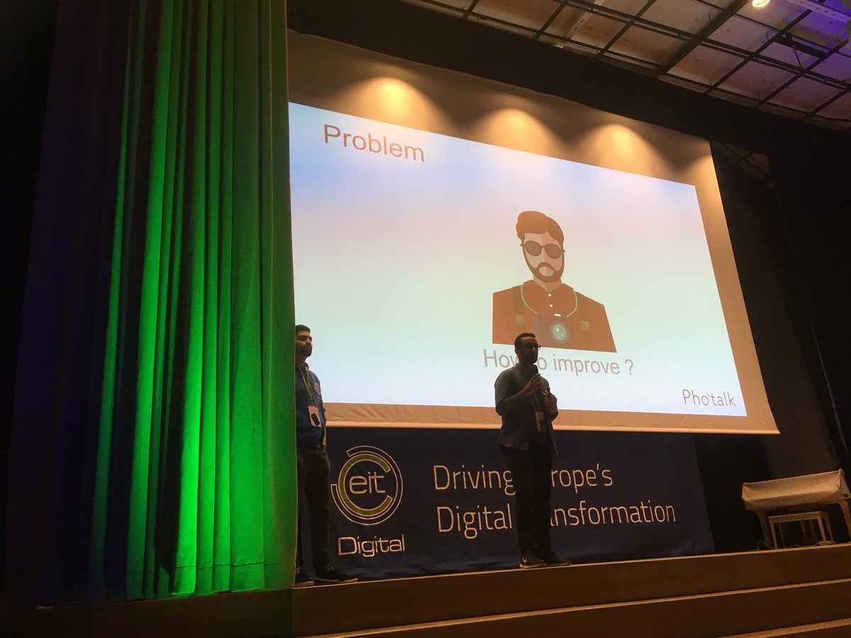 karinoostt's tweet photo. Having fun listening to pitches of students EIT Digital Master School #kickoff17. Awesome ideas! https://t.co/O8aDPEY1Nq
