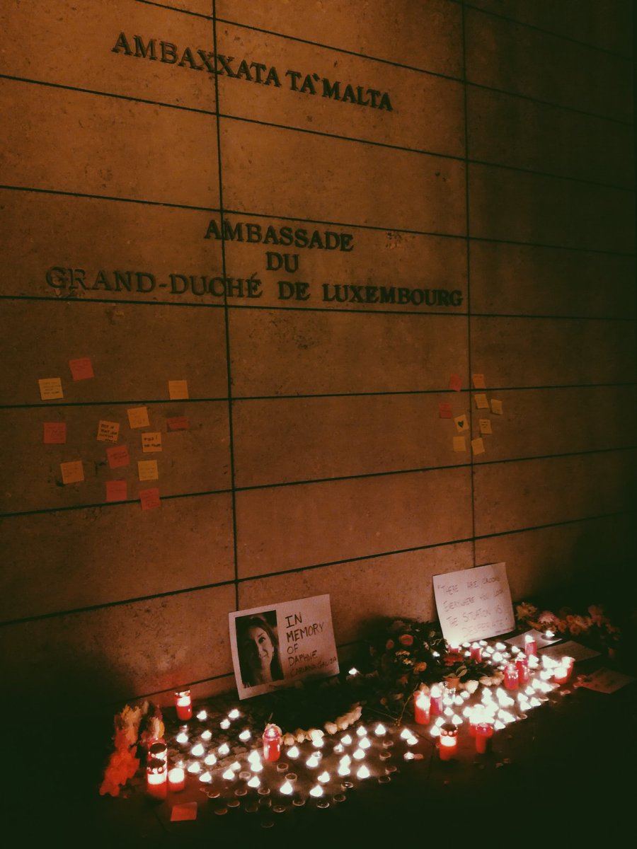 samr_sadraddin's tweet photo. For  #DaphneCaruanaGalizia in #Berlin in front of embassy of #Malta. #journalist #journalism https://t.co/6xbpgoaEFs