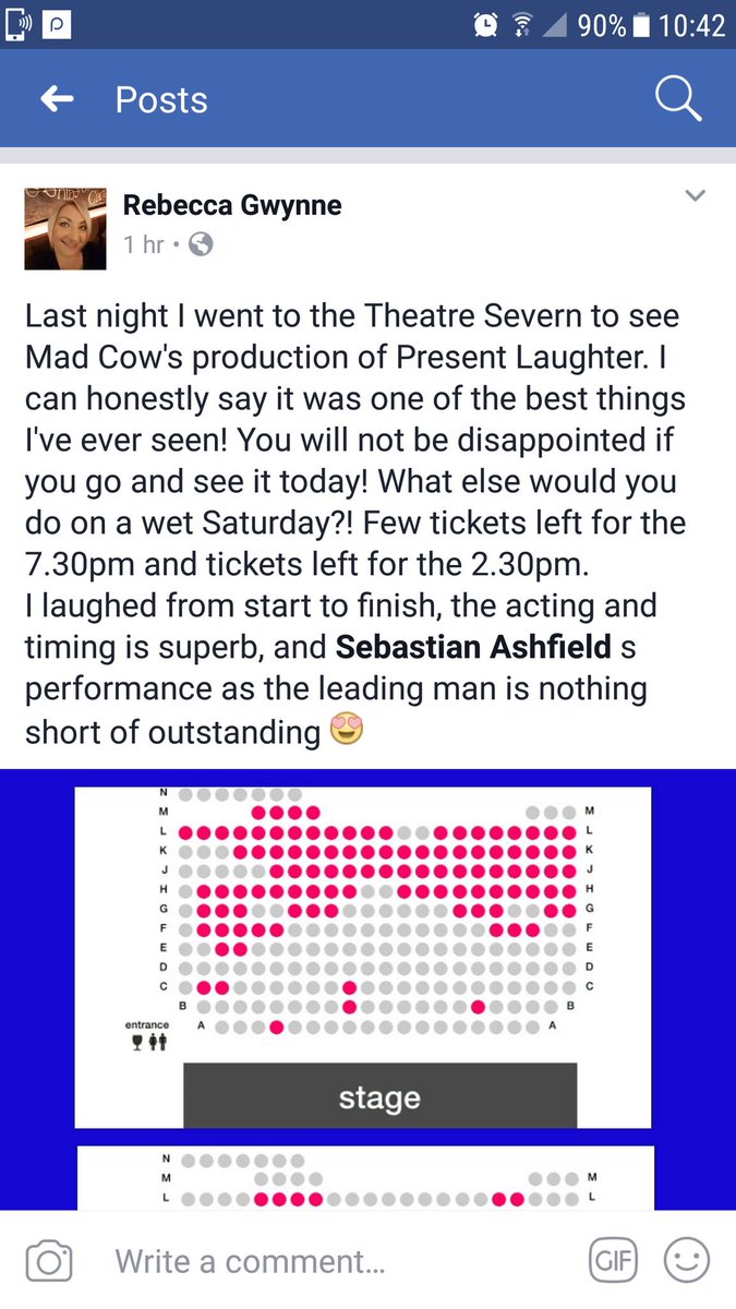 Heidibusbybrown's tweet photo. #Madcow #MCPPresentLaughter #NoelCoward @theatresevern #lastChance @WhatsOnShrews @shropshirelive https://t.co/LHtcy7RphP
