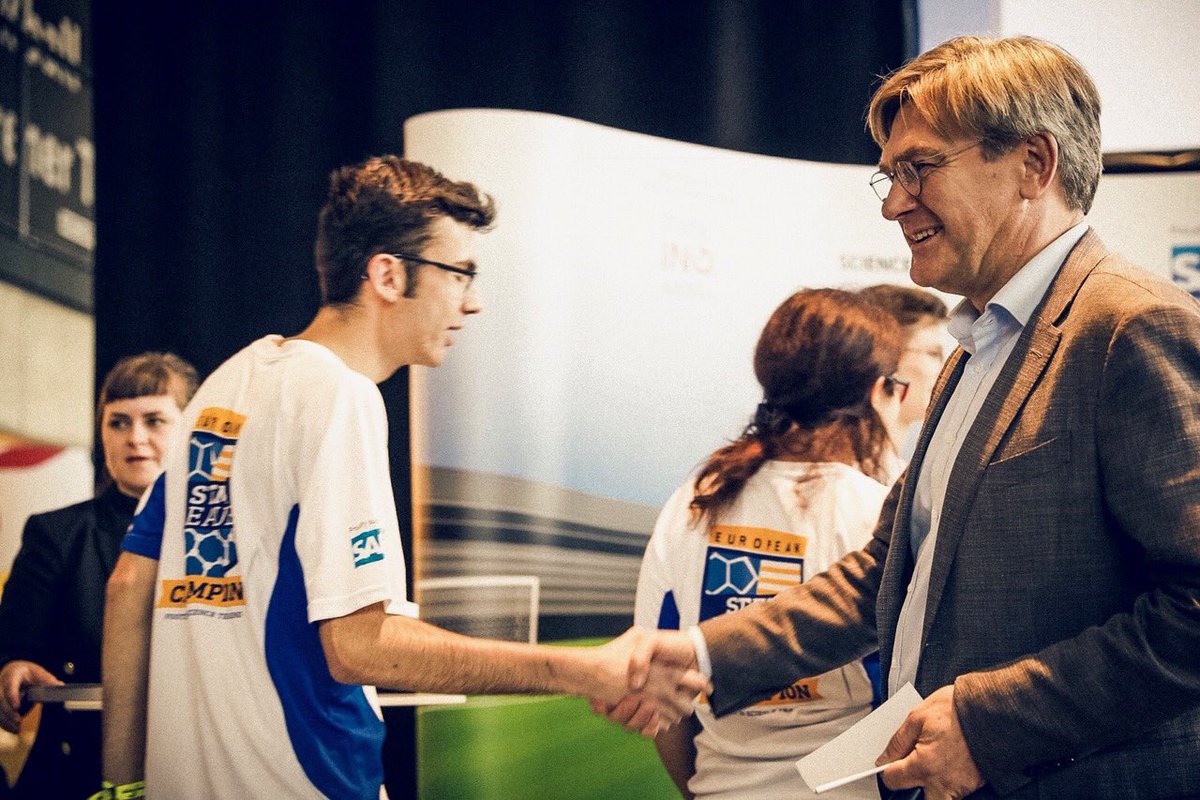 MichaelKleinem's tweet photo. Congratulations to Romania. Winner of #EuropeanSTEMLeague @fussballmuseum. All Teams were outstanding. @sap4good @ScienceonStage https://t.co/2LAaOz9nlY