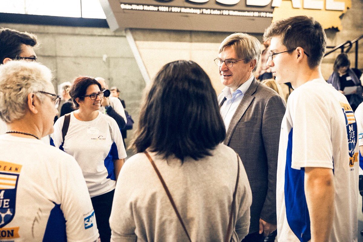 MichaelKleinem's tweet photo. Congratulations to Romania. Winner of #EuropeanSTEMLeague @fussballmuseum. All Teams were outstanding. @sap4good @ScienceonStage https://t.co/2LAaOz9nlY