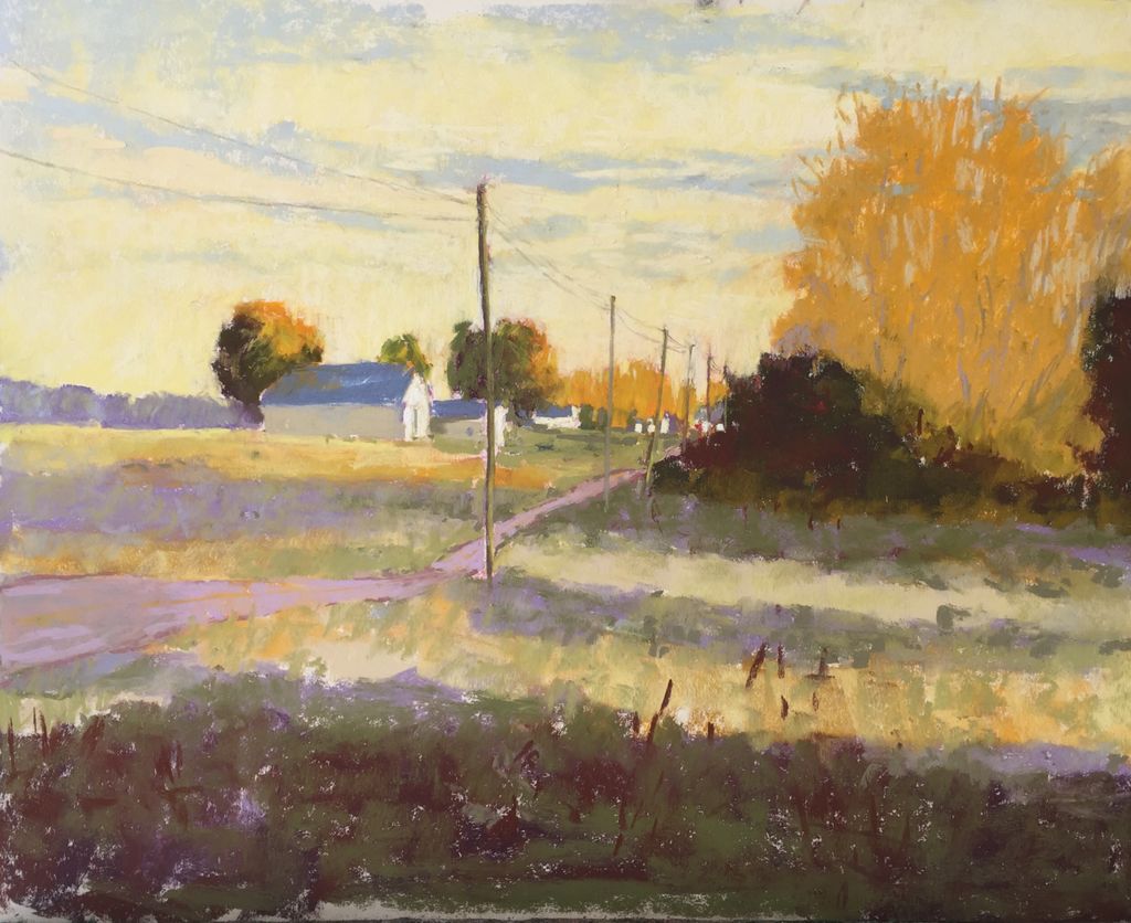 StrockWasson's tweet photo. Soft Morning Light 16x20 Plein Air pastel. Painted this morning on HWY 227 https://t.co/pnQk67GSlF