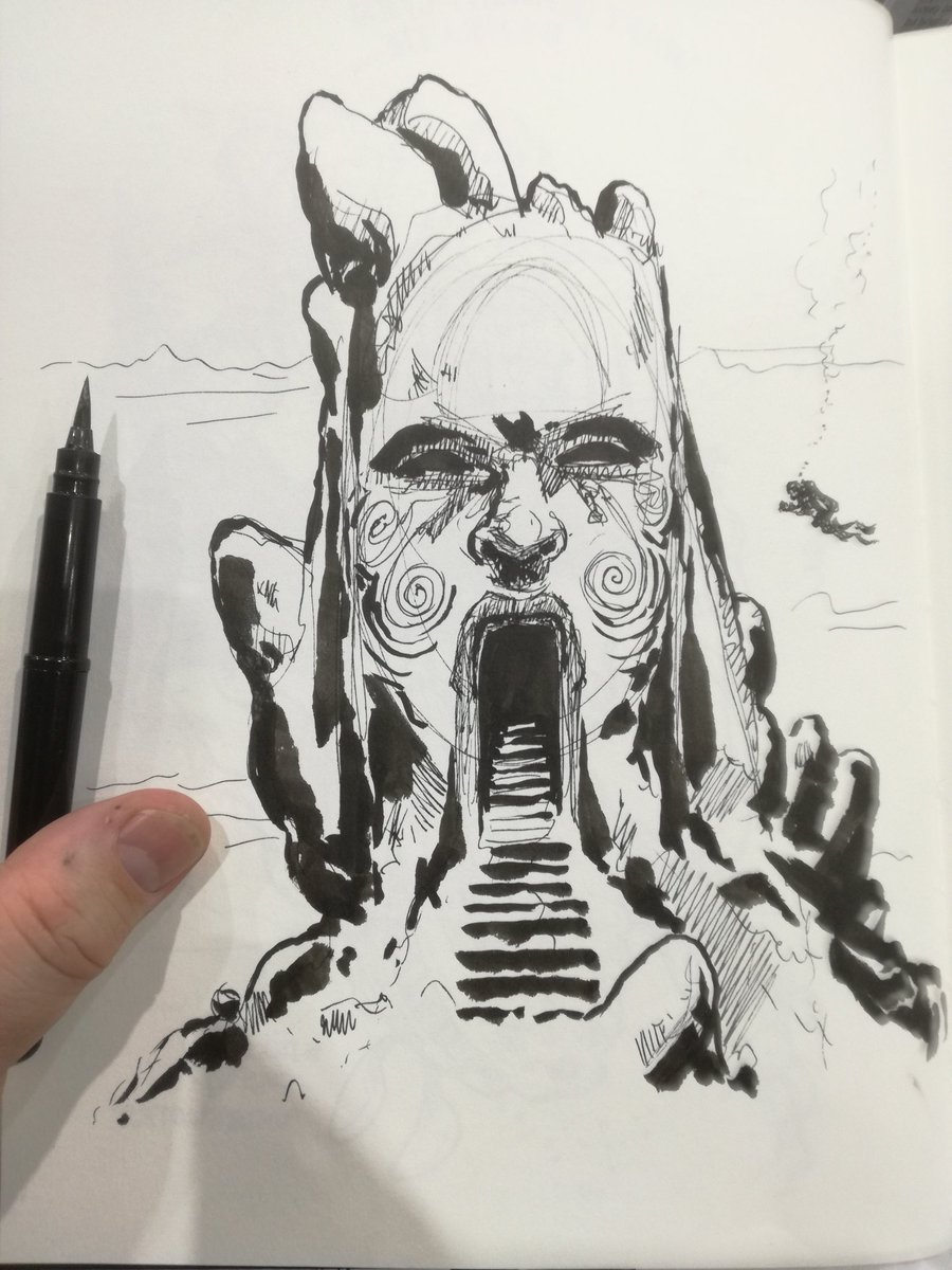 hesir's tweet photo. #Drawing and #sketching at #HullHorrorFest... #Sketchbooks https://t.co/JR9ClzFBrl