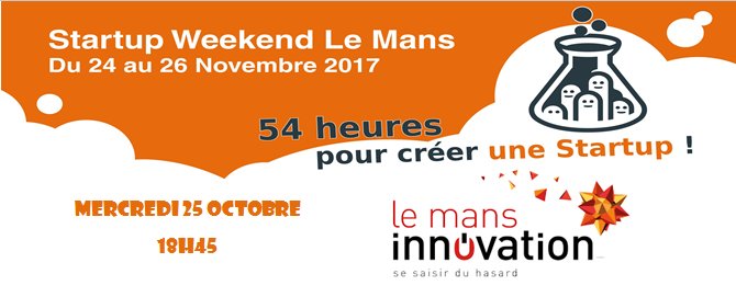 JulienLesourd's tweet photo. On vs donne Rdv le 25/10 à 18h45 à @LeMansInnov pour parler du @swlemans avec @VincentPorte et @MAGALIXTOUPE ! #SWLeMans #Jeramèneles🍻 https://t.co/ra4dzzpssf