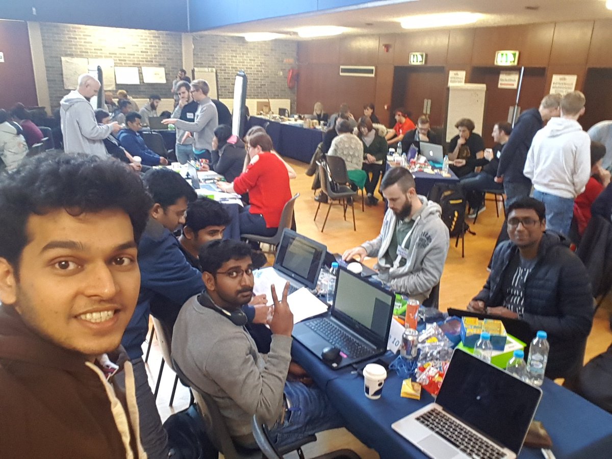 aashaypab's tweet photo. Day 2 Hackathon. Working towards a social Cause.
#hungershope #steamhack @Dublincityuni @Intel_Irl https://t.co/GN8pq3ONnG