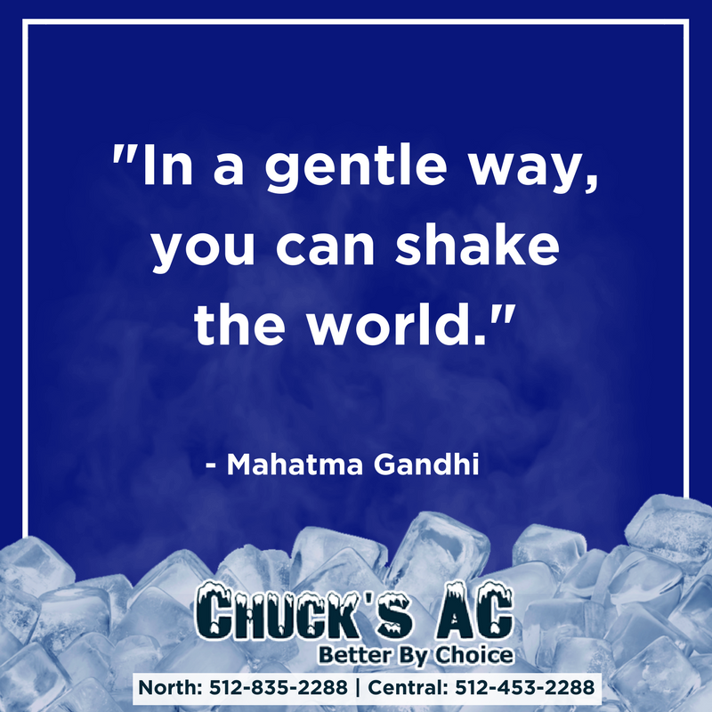ChucksACRepair's tweet photo. "In a gentle way, you can shake the world." Mahatma Gandhi #inspiration #quotes https://t.co/GGQnKvpGwQ