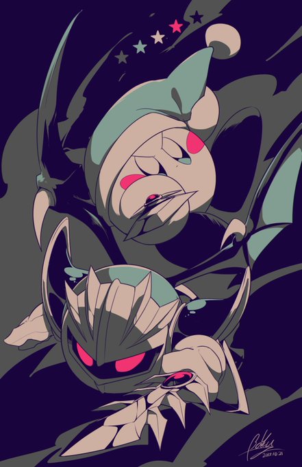 26番でメタナイトとソードカービィでした!
#フォロワーさんから指定されたカラーパレット番号で絵を描く 