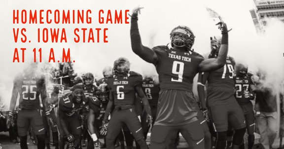 bar_nicks's tweet photo. It’s Homecoming weekend in Raiderland! Come to Nick’s to watch our Red Raiders take on Iowa State at 11 a.m! https://t.co/G7iAL8Ytxt