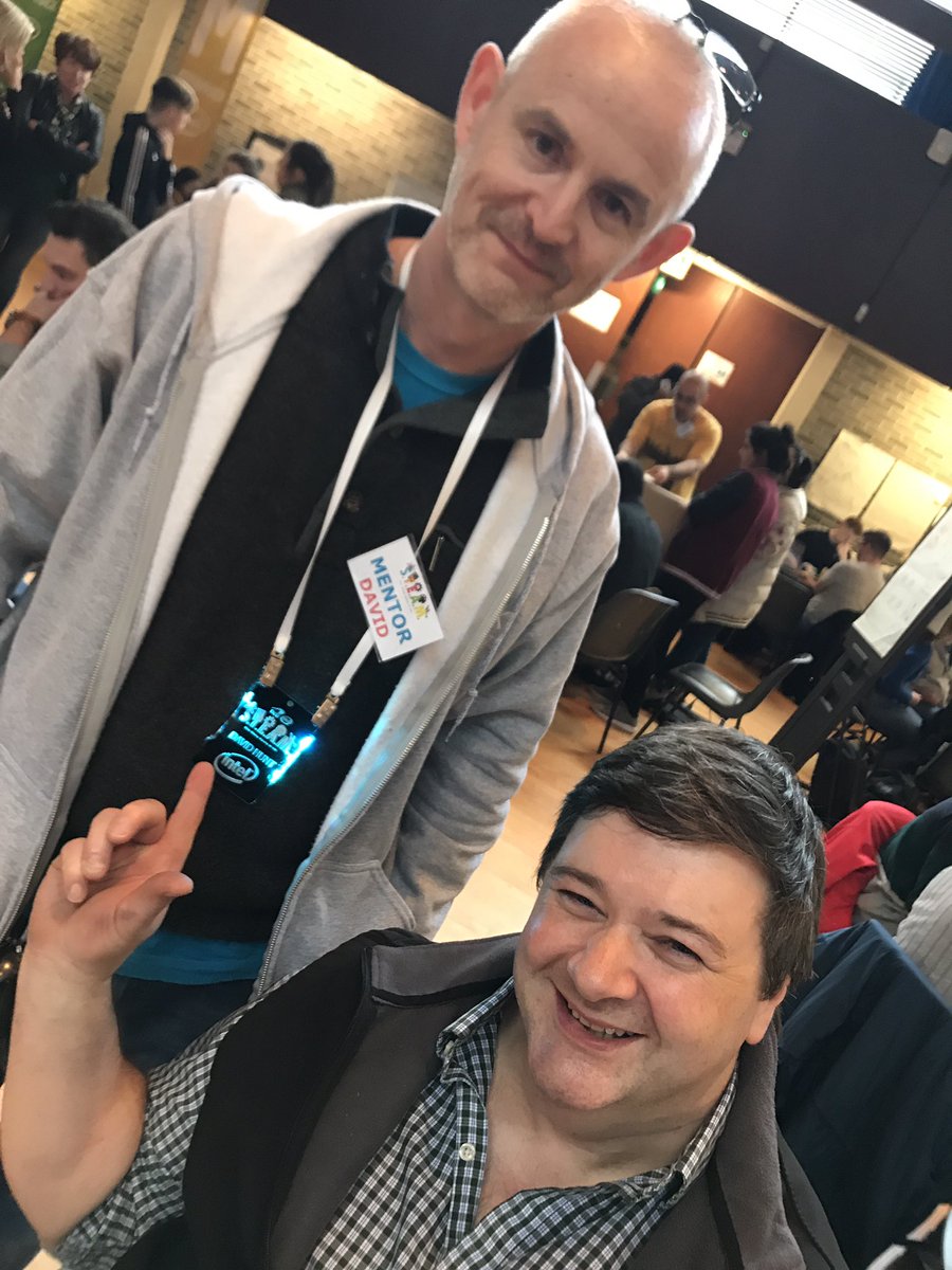 ESinnott's tweet photo. Something in the air... #STEAMhack @RyanAcademy @Intel_IRL @muirtheimhne https://t.co/SmbCfNfVoP