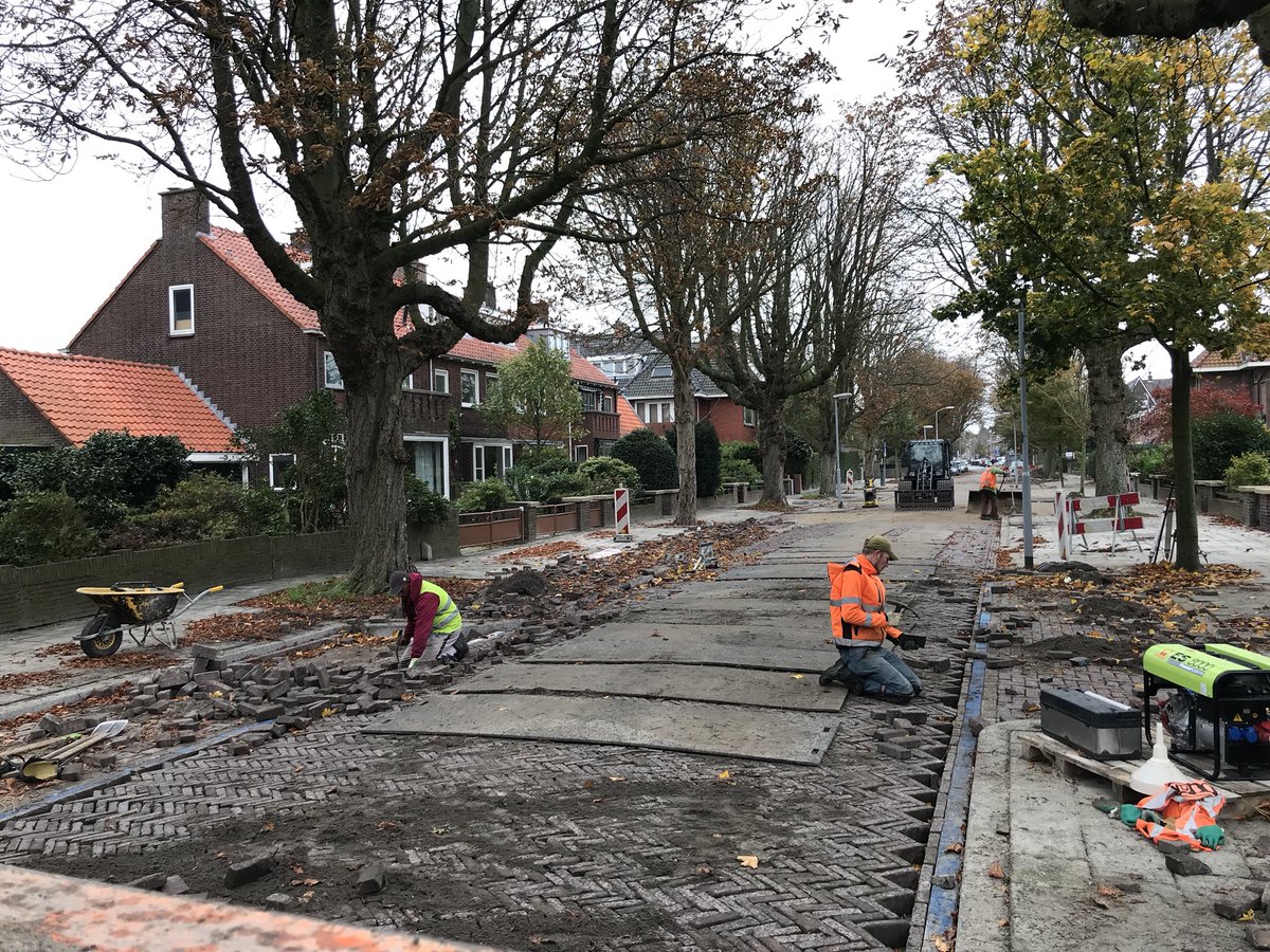 Oude waaltjes in #Voorburg met de #RoadPrinter van #BMV
