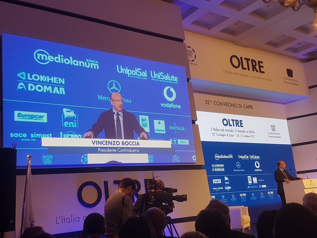 pidepas's tweet photo. #oltre è non accontentarci e diventare la più grande industria europea Vincenzo Boccia @GIConfindustria #capri2017 https://t.co/aYgoPNq4vm