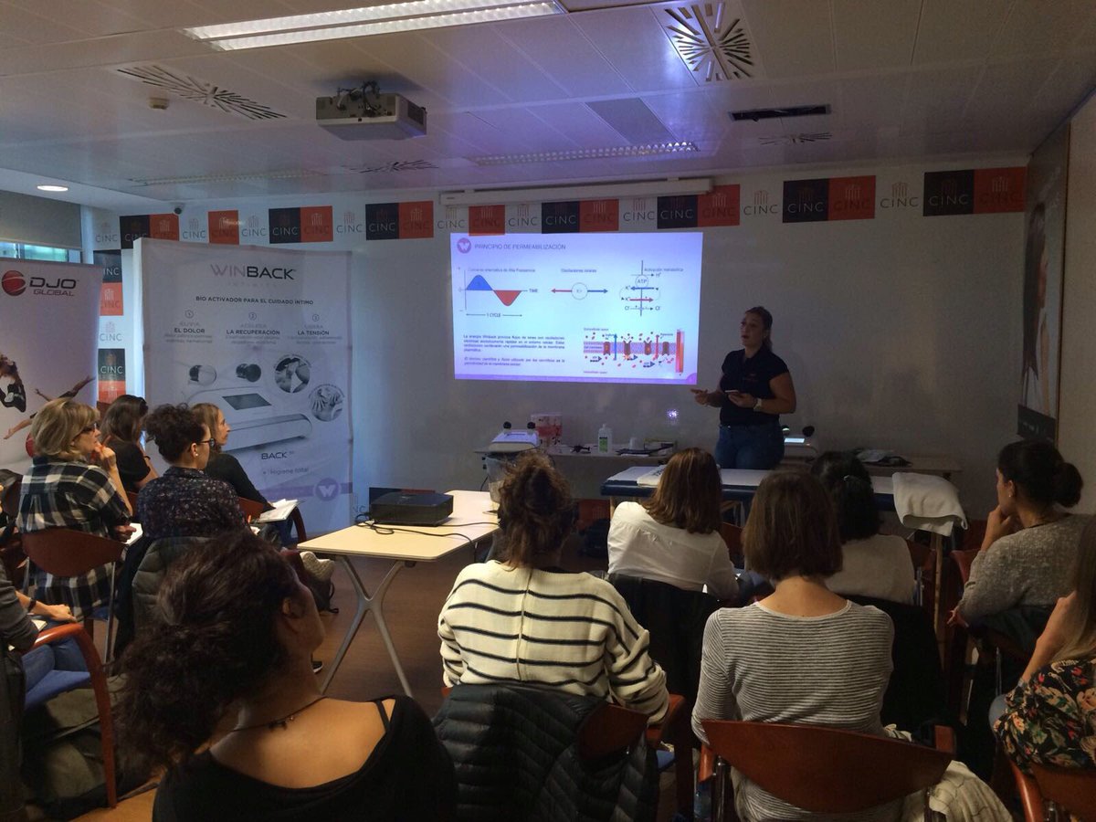 enovisiberica's tweet photo. Fin de semana completo! #WinbackIntimity en Barcelona #SueloPelvico con @Lucia82Tarso y @winbackspain #tecarterapia #fisioterapia https://t.co/RycZEZwqCZ