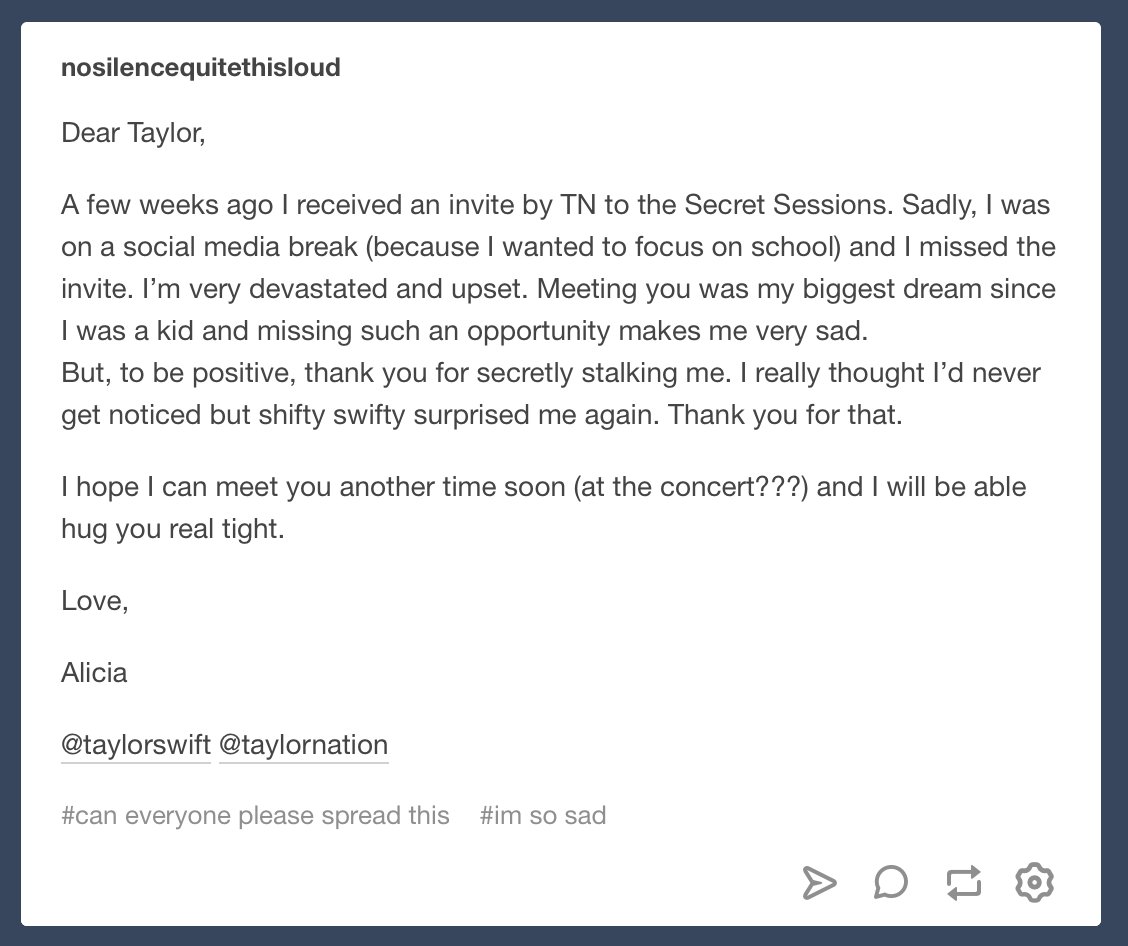 folklwhore13's tweet image. I got invited by TN to the SS, but I missed the message and I&apos;m so sad. Could everyone help me spread this? 
@taylorswift13 @taylornation13