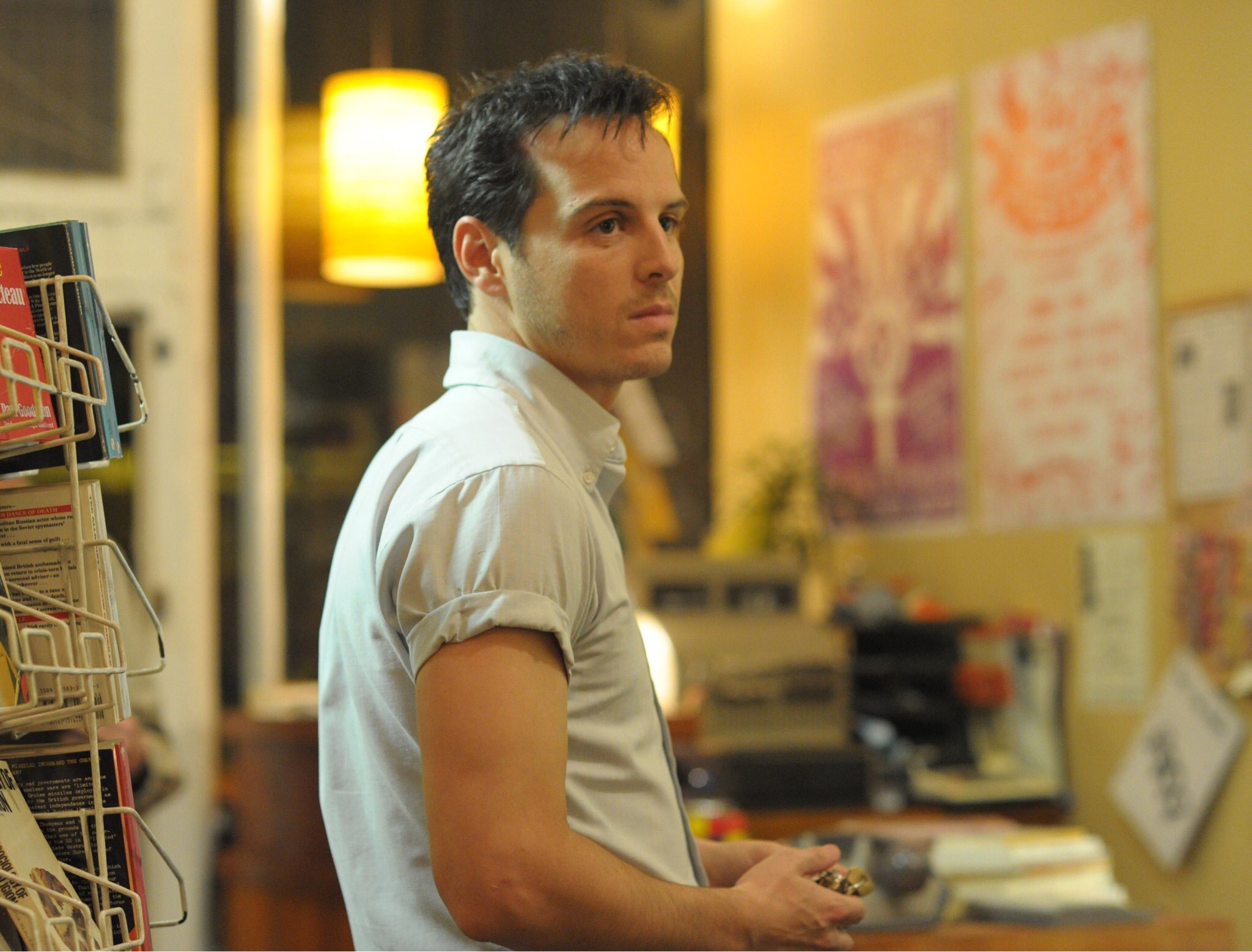 Happy birthday to Andrew Scott who played Gethin in Pride (2014) 