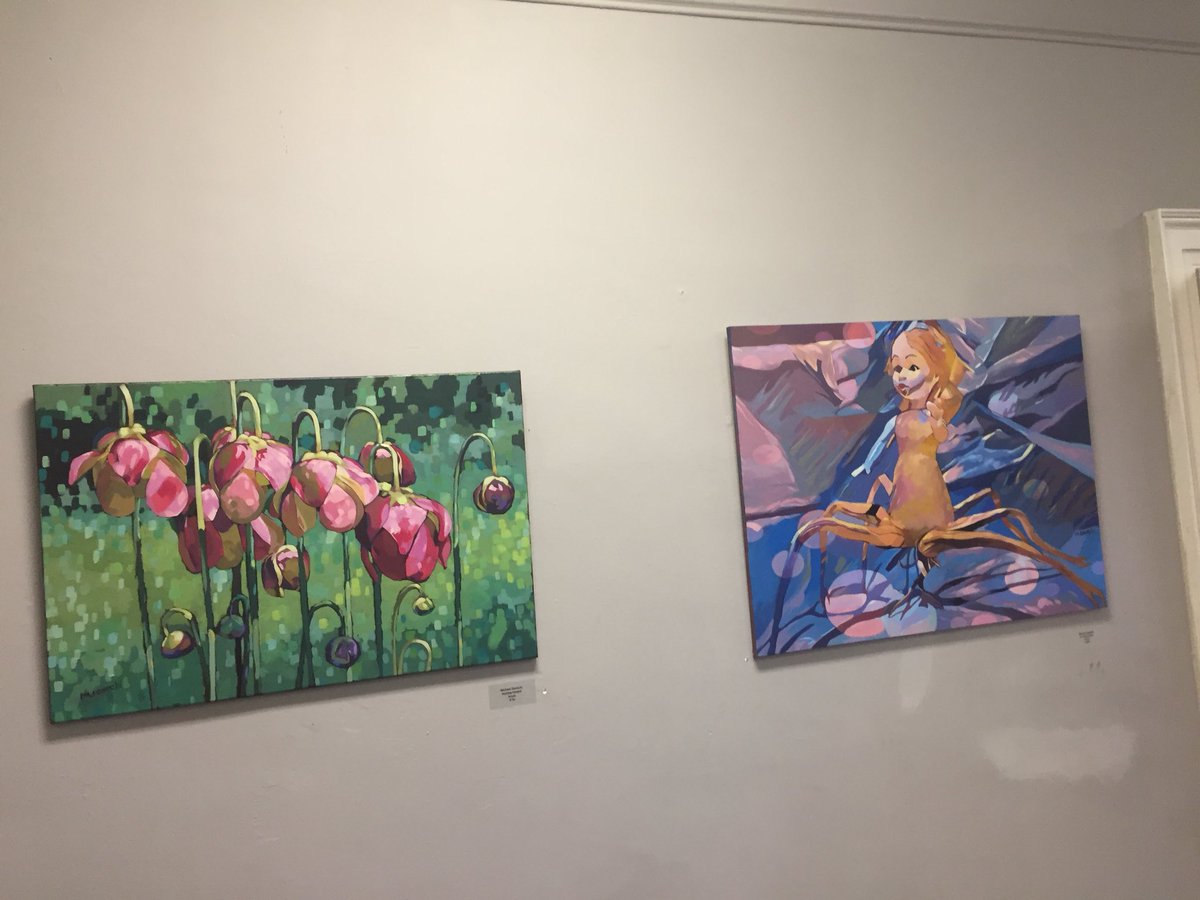 LhhsArts's tweet photo. #Sawecki and #Hatcher features work in the #gaea17 Members Exhibit. LHughesNews @ArtsFCS https://t.co/OoKC9XaM8K
