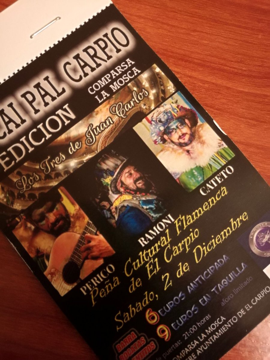 ComparsaMosca's tweet image. Ya tenéis aquí las entradas, recuerda que el aforo es muy limitado no te quedes sin ella, no te pierdas este pedazo de espectaculo.