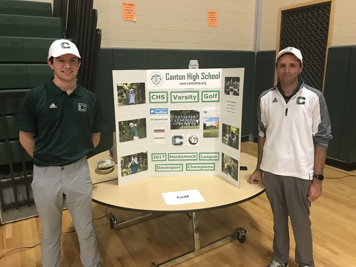 Digucator's tweet image. For the second year in a row Canton finished in 1st place at the Hockomock League Championship. Joey Vaughan had the low score with an 80.