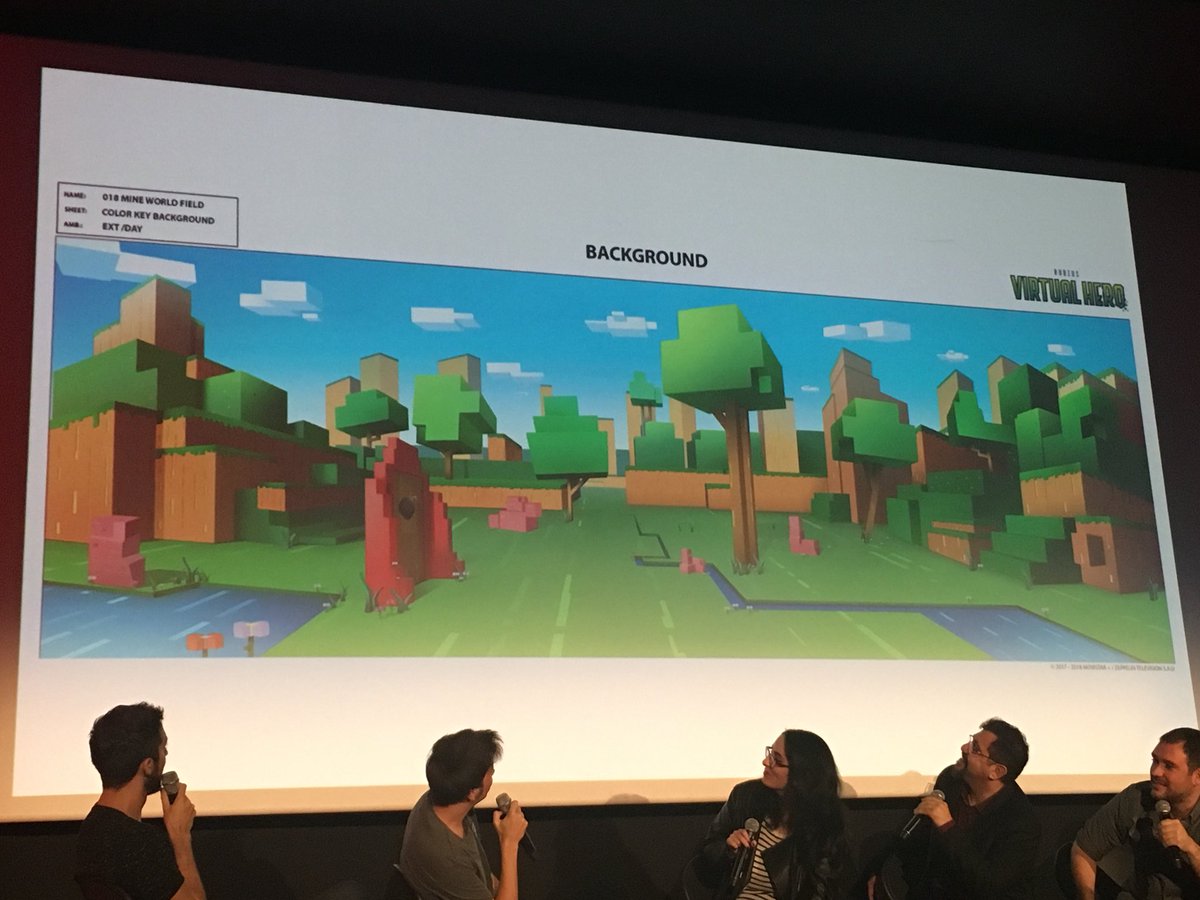 falsocroma's tweet photo. “Intentamos que cada mundo tenga su personalidad” #VirtualHeroLaSerie #SpoilerFest https://t.co/b5gaoSydo9