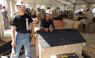 SGHSStorm's tweet photo. Congrats to Brandon and Jacob who won first place in the Carpentry Pre-Apprenticeship contest this week at the NC State Fair. #SGcarpentry https://t.co/vVEO2rRMOJ