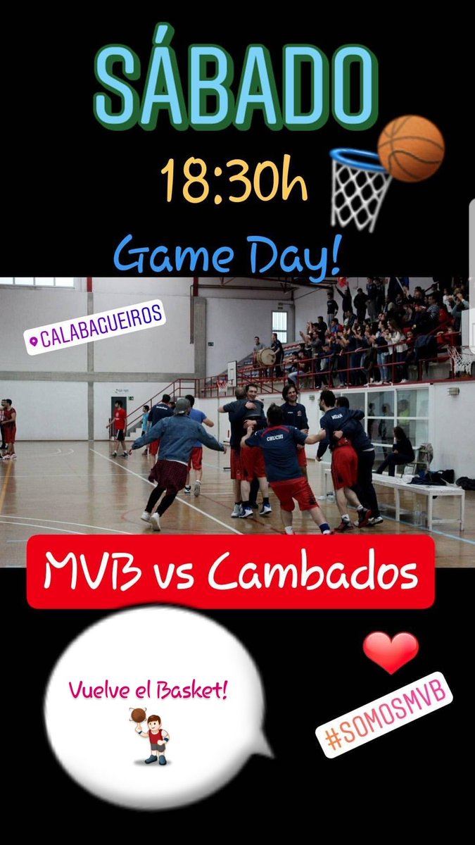 TxutxiEstevez's tweet photo. Arrancamos la temporada 17/18!!! πͺππ
AnΓmate a venir a Calabagueiros!
#SomosMVB #2Division #Galicia #Baloncesto #fegaba https://t.co/uaHLEUqEfd